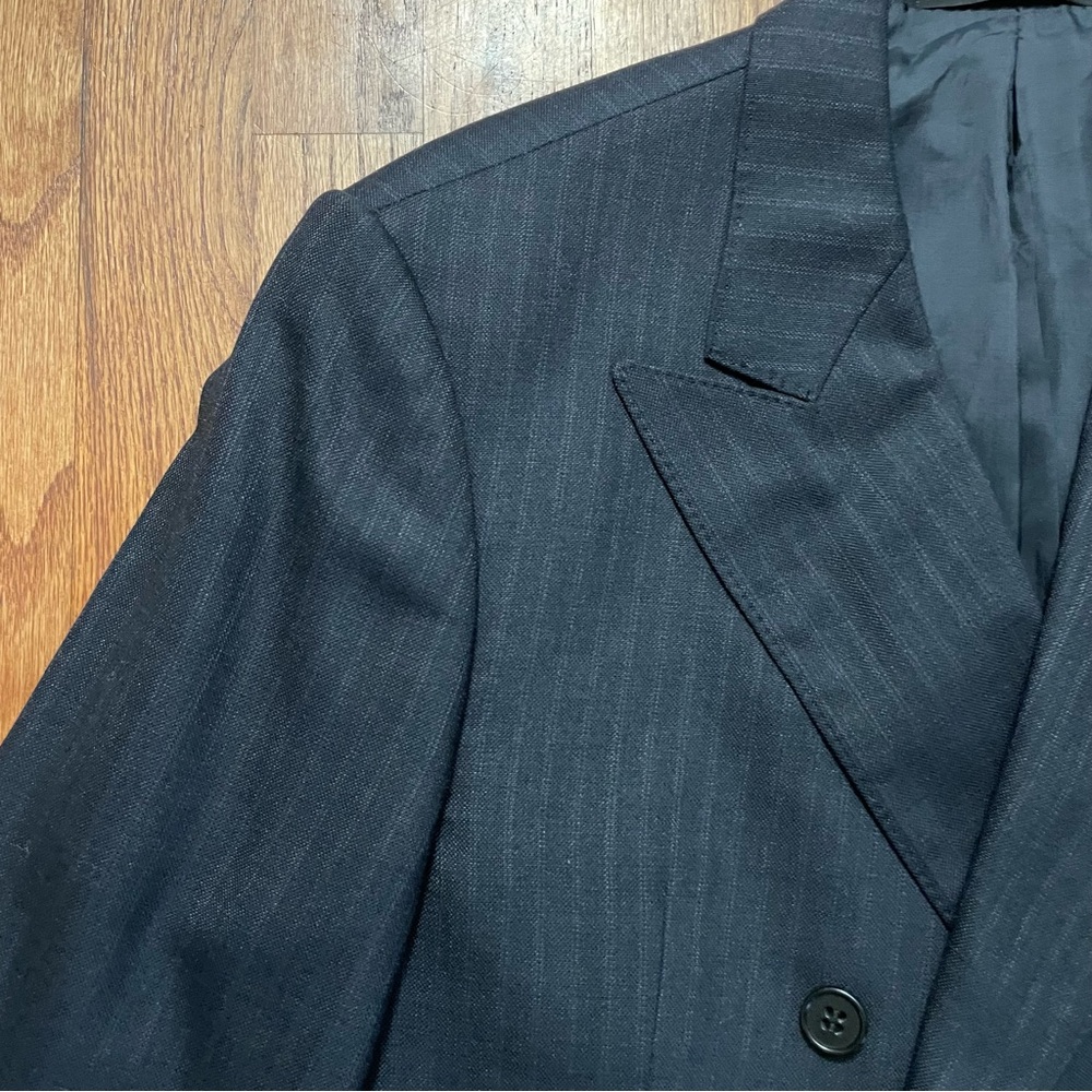 Armani Collezioni double breasted pinstripe wool sports coat blazer size 42 R - Picture 4 of 16